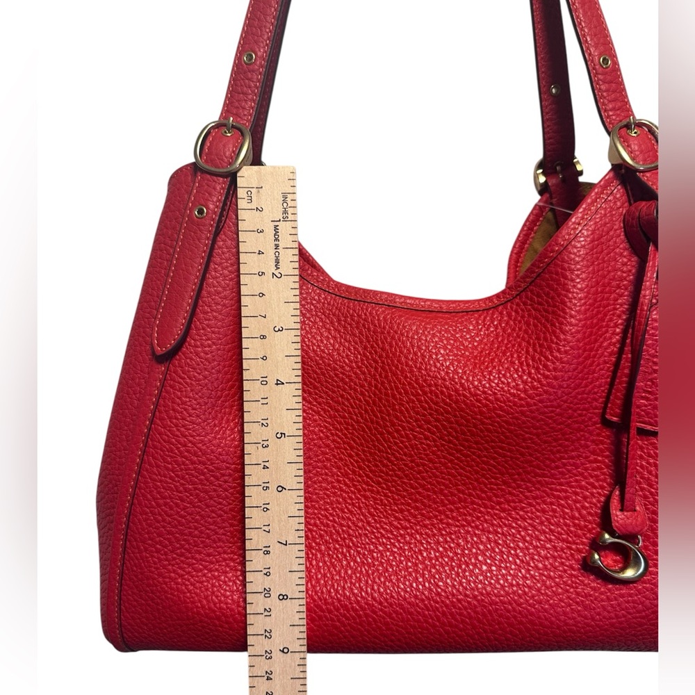 NWT Coach Vibrant Red Shoulder Bag - Picture 9 of 13